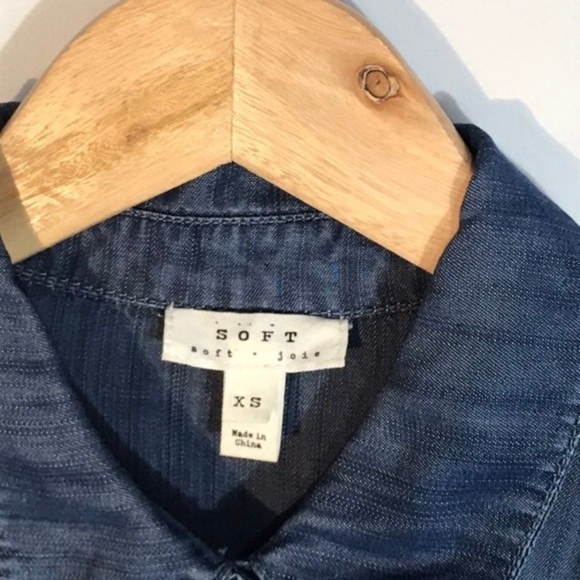 JOIE Lilyana Chambray Shirt Dress - Picture 5 of 7